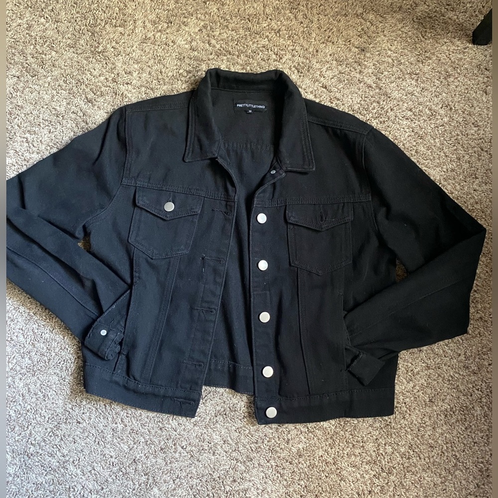 Women’s black denim jacket